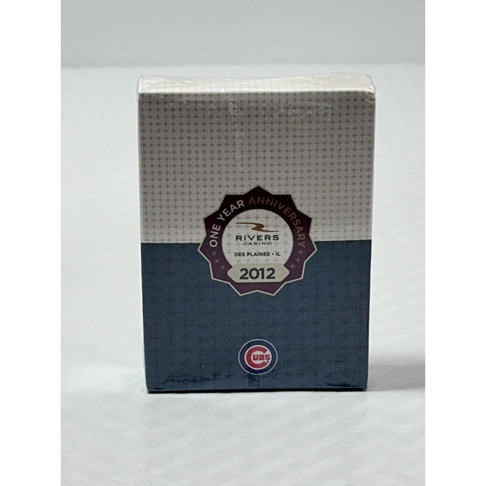 Chicago Cubs Casino branded playing cards gambling Rivers Casino Des Plaines New